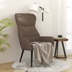 vidaXL Chaise de relaxation Taupe Tissu