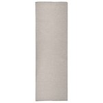 vidaXL Tapis à tissage plat d'extérieur 80x250 cm gris clair