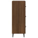 vidaXL Buffet Chêne marron 34 5x34x90 cm Bois d'ingénierie