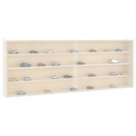 vidaXL Vitrine de collection en bois avec portes 100x8 5x37 cm