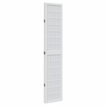 vidaXL Cloison de séparation 4 panneaux blanc bois de paulownia massif