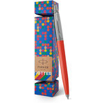 Parker jotter originals cracker  stylo bille  rouge vermillon  recharge bleue pointe moyenne