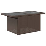 vidaXL Salon de jardin et coussins 11 Pièces marron résine tressée