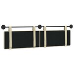vidaXL Tête de lit suspendue Crème Simili cuir