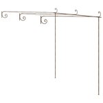 vidaXL Pergola de jardin Marron antique 3x3x2 5 m Fer