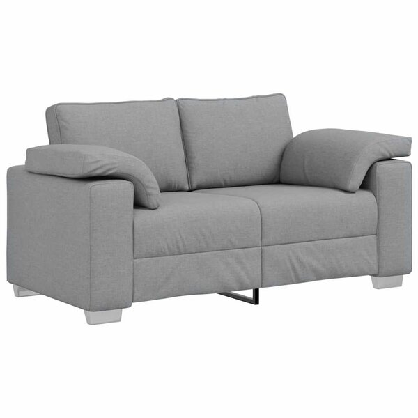 vidaXL Canapé avec coussin Gris clair 160 x 77 x 82 cm tissu