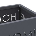 vidaXL Porte-parapluie Anthracite 15 5 x 15 5 x 49 cm Métal