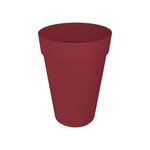 Pot de fleur Loft Urban Rond - Haut 35 - Rouge Ø 33.5 x hauteur 45 cm - Extérieur 100  recyclé