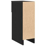 vidaXL Tables de chevet avec tiroir 2 Pièces chêne noir 20x36x60 cm