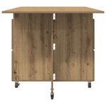 vidaXL Table à dîner 2 Pièces 140 x 80 x 77 cm Bois d'ingénierie