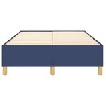 vidaXL Cadre de lit Bleu 120 x 200 cm Tissu