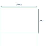rillprint Étiquettes autocollantes 210x148 mm 1000 feuilles Blanc