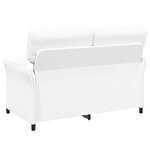vidaXL Canapé 100  polyester  cadre en métal  MDF  Contreplaqué