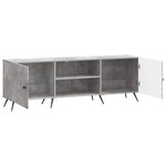 vidaXL Meuble TV Gris béton 150 x 31 x 50 cm Bois d'ingénierie