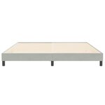 vidaXL Cadre de lit sans matelas gris clair 200x210 cm velours