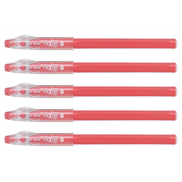 Stylo Roller FRIXION ball Sticks Pointe Moyenne Rose Corail x 5 PILOT