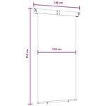 vidaXL Store latéral de balcon 100  polyester fer acier