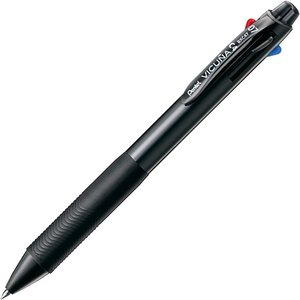 Stylo bille rétractable 4 couleurs vicuna c4 clip noir pentel