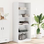 vidaXL Garde-robe blanc 80x50x200 cm bois d'ingénierie