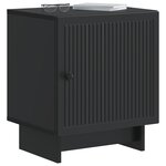 vidaXL Cabinet de chevet 2 Pièces Noir 43 x 34 5 x 50 cm