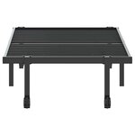 vidaXL Cadre de lit sans matelas pliable noir 75x190 cm acier