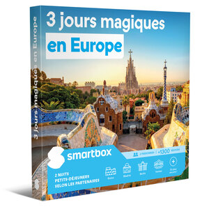 SMARTBOX - Coffret Cadeau 3 jours magiques en Europe -  Séjour