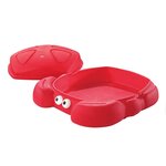 Bac à sable en forme de crabe rouge