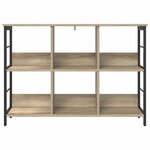 vidaXL Étagère Chêne Sonoma 102 x 32 x 72 5 cm Bois d'ingénierie
