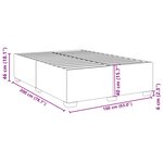 vidaXL Cadre de lit Rose 160x200 cm Velours