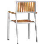 vidaXL Chaisedejardin 6 Pièces Marron 56x54 5x87cm TeckMassif