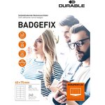 Boite 240 Badges BADGEFIX Imprimables Soie Autocollant 40 x 75 mm 200g Blanc DURABLE