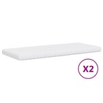 vidaXL Lit de jour avec lit gigogne et matelas rose 80x200 cm velours