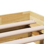 vidaXL Cadre de lit sans matelas 150x200 cm bois massif de chêne
