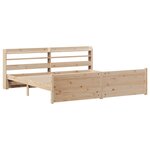 vidaXL Cadre de lit avec tête de lit sans matelas 180x200 cm