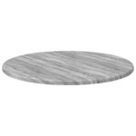 vidaXL Plateau de table Sonoma gris 50 x 50 x 1.5 cm Bois d'ingénierie