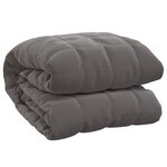 vidaXL Couverture lestée Gris 135x200 cm 10 kg Tissu