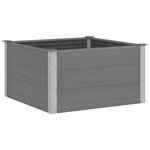 vidaXL Lit surélevé de jardin WPC 100x100x54 cm Gris