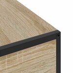 vidaXL Cabinet de chevet avec tiroir Chêne sonoma 40 x 27 x 76 cm