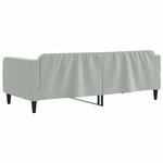 vidaXL Lit de repos sans matelas gris clair 90x190 cm velours