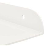 vidaXL Étagère flottante avec étagère 2 Pièces Blanc 30 x 30 x 2 cm