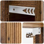 vidaXL Cabinet de chevet mural Bois ancien 33 x 34 5 x 20 cm