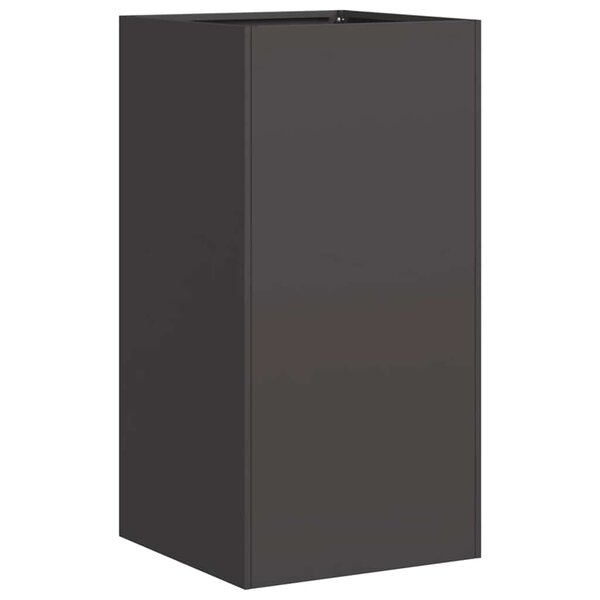 vidaXL Jardinière noir 40x40x80 cm acier laminé à froid