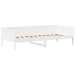 vidaXL Lit de jour avec toit sans matelas blanc 90x190 cm bois massif