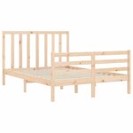 vidaXL Cadre de lit sans matelas 140x190 cm bois de pin massif