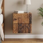 vidaXL Cabinet de chevet mural Bois ancien 34 5 x 33 x 40 cm