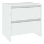 vidaXL Table de chevet blanc 45x34 5x44 5 cm bois d’ingénierie