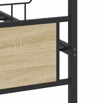 vidaXL Cadre de lit sans matelas chêne sonoma 140x200 cm