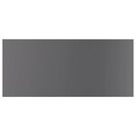 vidaXL Panneaux bibliothèque 8 Pièces Gris brillant 80x30x1 5cm Aggloméré