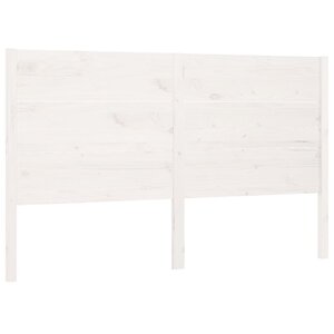 vidaXL Tête de lit Blanc 206x4x100 cm Bois massif de pin