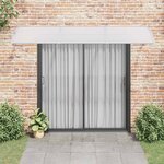 vidaXL Auvent de porte Gris 300x75 cm Polycarbonate
